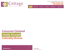 Tablet Screenshot of cottagehcs.com